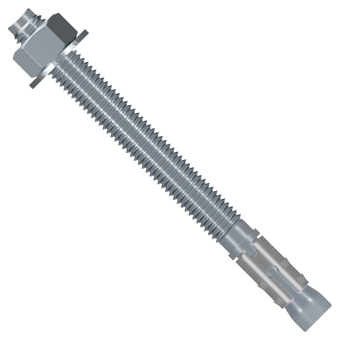 Simpson Strong-Tie STB2-25134 Strong Bolt (1/4" x 1-3/4") Carbon Steel 2 Wedge Anchor - Fully Assembled (100 Pack)