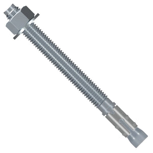 Simpson Strong-Tie STB2-25134 Strong Bolt (1/4" x 1-3/4") Carbon Steel 2 Wedge Anchor - Fully Assembled (100 Pack)