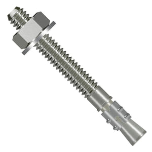 Simpson Strong-Tie STB2-252146SS Strong Bolt (1/4" x 2-1/4") Stainless Steel 2 Wedge Anchor - Unassembled (100 Pack)