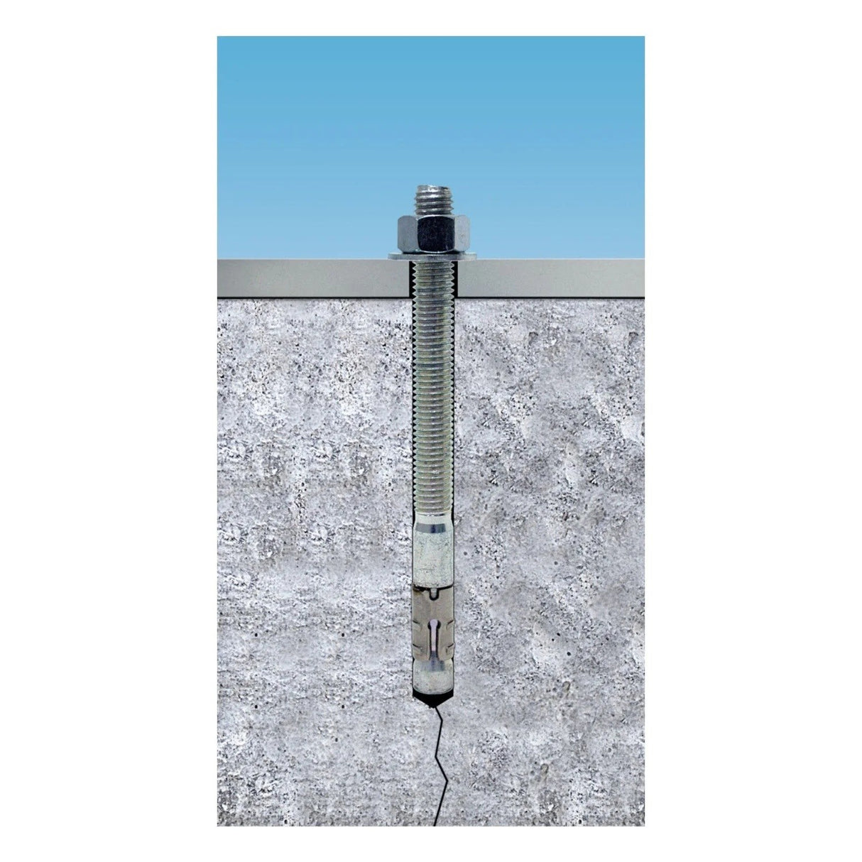 Simpson Strong-Tie STB2-25214 Strong-Bolt (1/4 in. x 2-1/4 in.) Carbon Steel 2 Wedge Anchor - Fully Assembled (100 Pack) - 5
