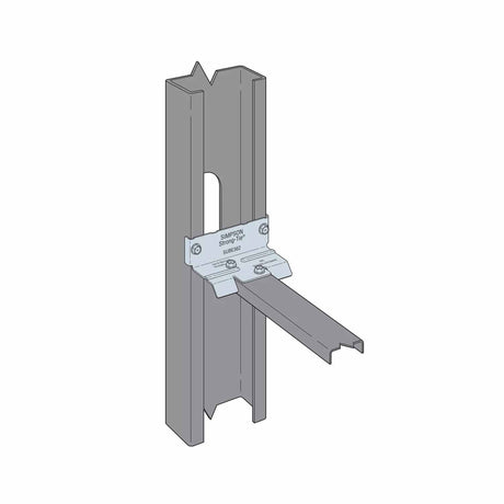 Simpson Strong-Tie SUBE362-R100 (3-5/8") Bridging Connector for Stud Zinc Galvanized (100 Pack) - 4