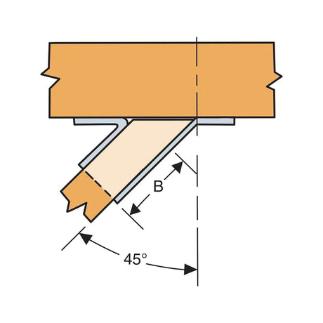 Simpson Strong-Tie SUL1.81/11 (1-3/4" x 11-1/4 to 11-7/8") Galvanized Left-Skewed U-Shaped Hanger - 4