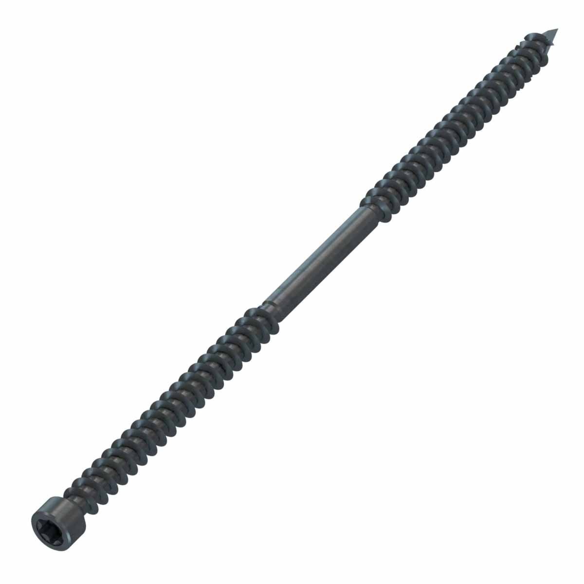Simpson Strong-Tie SWD18614DBB Strong-Drive (0.180 x 6-1/4") Double-Barrier Double-Threaded Screw - Black (500 Pack) - 3