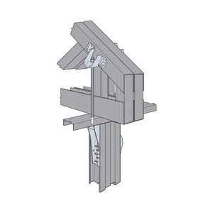 Simpson Strong-Tie S/HDU6 (10-3/8") Light-Gauge Steel Holdown, G90 Galvanized - 10