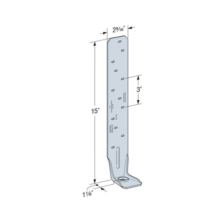 Simpson Strong-Tie S/LTTP2 Galvanized Tension Tie for Cold-Formed Steel Construction - 2