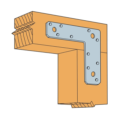 Simpson Strong-Tie 66L (6" x 6") 14-Gauge Galvanized L Strap - 3