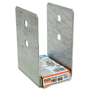 Simpson Strong-Tie ABU46RZ Adjustable Post Base for Rough Cut 4x6 Lumber with ZMAX Finish