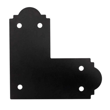 Simpson Strong-Tie APL6 Outdoor Accents Mission Collection ZMAX Black Powder-Coated L Strap for 6x6