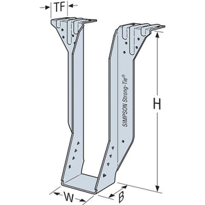 Simpson Strong-Tie BA4.75/11.88 (2-5/16" x 11-7/8") Top-Flange Joist Hanger for Double Engineered Wood - 2