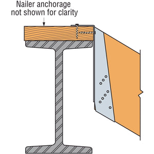 Simpson Strong-Tie BA610 (6x10) 12Ga Galvanized Top Flange Joist Beam Hanger - 3