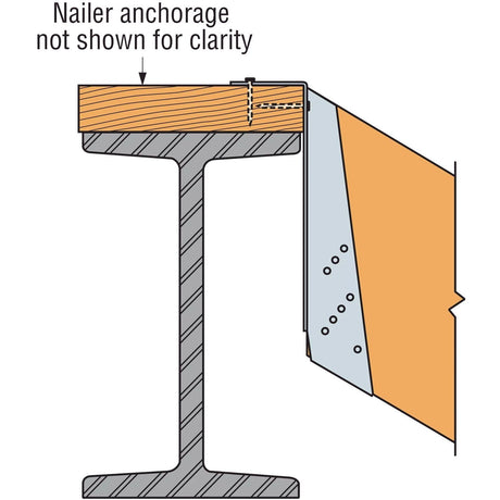 Simpson Strong-Tie BA7.12/16 (3-1/2" x 16") 12Ga Galvanized Top Flange Joist Beam Hanger - 3