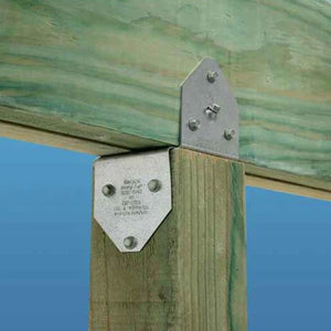 Simpson Strong-Tie BCS2-2/4 Galvanized Post Cap for Double 2x Beam, 4x Post - 2