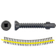 Simpson Strong-Tie CBSDQ138S (#10 x 1-3/8") Sheathing-to-CFS Screw Ribbed Flat Head (1500 Pack)