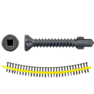 Simpson Strong-Tie CBSDQ138S (#10 x 1-3/8") Sheathing-to-CFS Screw Ribbed Flat Head (1500 Pack)