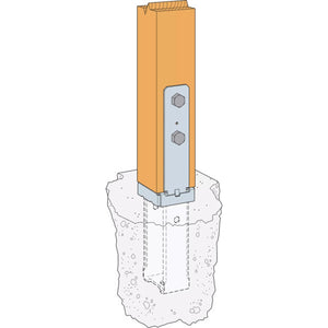 Simpson Strong-Tie CBST44HDG Hot-Dip Galvanized Standoff Column Base for 4x4 - 4