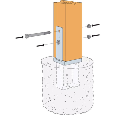 Simpson Strong-Tie CBST46Z ZMAX Standoff Column Base for 4x6 - 2