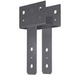 Simpson Strong-Tie CC44ROT Column Cap for 4x Beam and 4x Post, Gray Paint, Heavy Gauge Steel