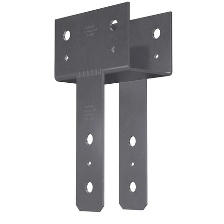 Simpson Strong-Tie CC44ROT Column Cap for 4x Beam and 4x Post, Gray Paint, Heavy Gauge Steel