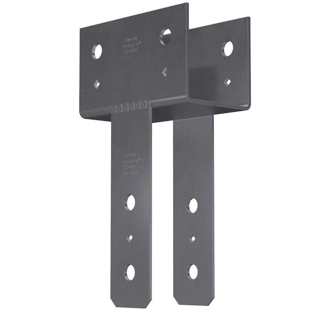 Simpson Strong-Tie CC44ROT Column Cap for 4x Beam and 4x Post, Gray Paint, Heavy Gauge Steel