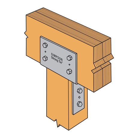 Simpson Strong-Tie CC46HDG Hot-Dip Galvanized Column Cap for 4x Beam, 6x Post - 3