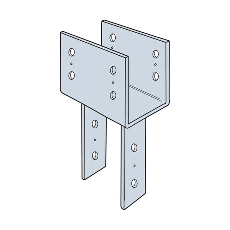 Simpson Strong-Tie CC66HDG Hot-Dip Galvanized Column Cap for 6x Beam and 6x Post - 2