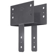 Simpson Strong-Tie CC66ROT Rotated Strap Column Cap for 6x Beam and 6x Post, Gray Paint