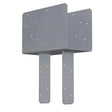Simpson Strong-Tie CCQ7.1-8SDS2.5 Column Cap with SDS Screws for 7x Beam and 7-1/2x Post, Gray Paint
