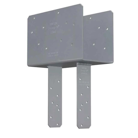 Simpson Strong-Tie CCQ7.1-8SDS2.5 Column Cap with SDS Screws for 7x Beam and 7-1/2x Post, Gray Paint