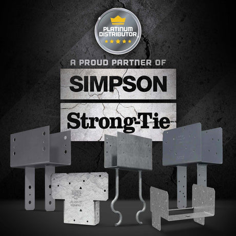 Simpson Strong-Tie CCQ86SDS2.5 Heavy-Gauge Steel Column Cap with SDS Screws for 8x Beam to 6x Post Connections - 4