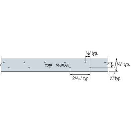 Simpson Strong-Tie CS18-R (18-Gauge 25') Galvanized Coiled Strap - 2