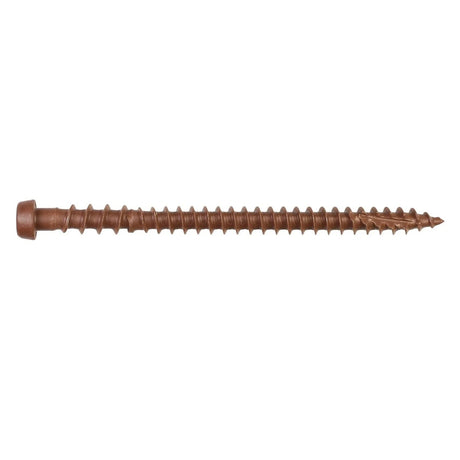 Simpson Strong-Tie DCU234BR01R350 Deck-Drive (#10 x 2-3/4") T20 DCU Quik Guard Composite Screw - Brown 01 (350 Pack)