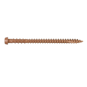 Simpson Strong-Tie DCU234BR05MB Deck-Drive (#10 x 2-3/4") T20 DCU Quik Guard Composite Screw - Brown 05 (1750 Pack)
