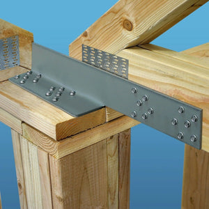 Simpson Strong-Tie DSC5L-SDS3 (21") Left-Skewed Drag-Strut Connector with SDS Screws - Gray Paint - 2