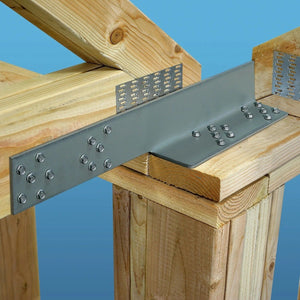 Simpson Strong-Tie DSC5R-SDS3 (21") Right-Skewed Drag-Strut Connector with SDS Screws - Gray Paint - 2