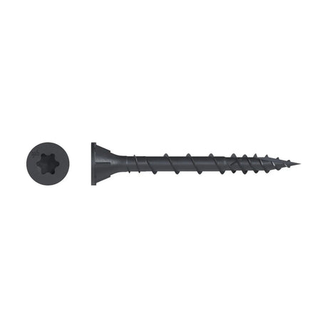 Simpson Strong-Tie DSVBK158R480 Deck-Drive (#8 x 1-5/8" T25) DSV Wood Screw Flat Head, Quik Guard, Black (480 Pack) - 2