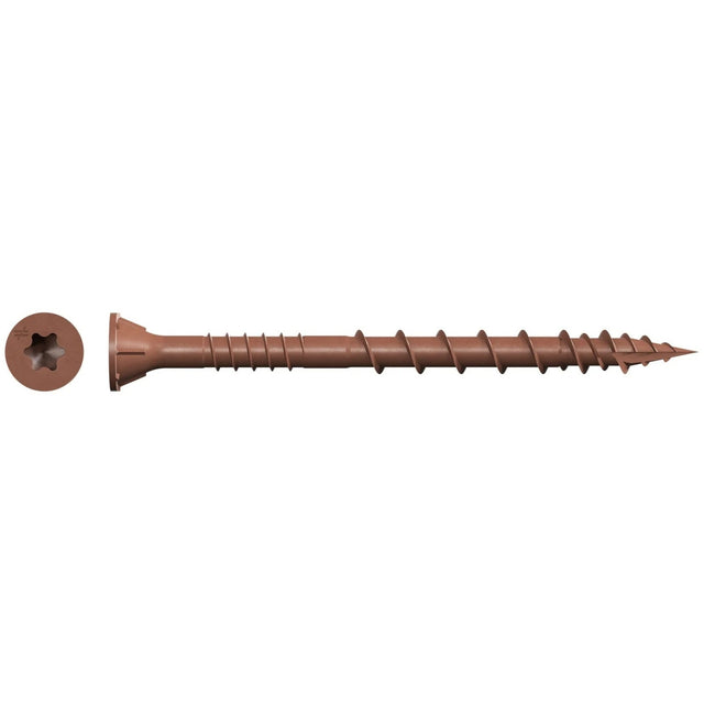 Simpson Strong-Tie DSVR2R1LB Deck-Drive (#10 x 2") DSV Wood Screw, T-25, Flat Head, Quik Guard, Red (1 lb.)