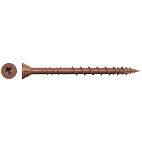 Simpson Strong-Tie DSVR2R350 Deck-Drive (#10 x 2") DSV Wood Screw Flat Head Quik Guard Coating Red (350 Pack)