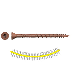 Simpson Strong-Tie DSVR2S Deck-Drive (#10 x 2") DSV Wood Screw Collated T25 6-Lobe Red (1500 Pack)