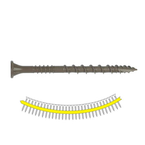 Simpson Strong-Tie DSVT212S Deck-Drive (#10 x 2-1/2") T25 DSV Quik Guard Wood Screw, Flat Head, Tan (1000 Pack)