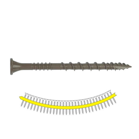 Simpson Strong-Tie DSVT212S Deck-Drive (#10 x 2-1/2") T25 DSV Quik Guard Wood Screw, Flat Head, Tan (1000 Pack)