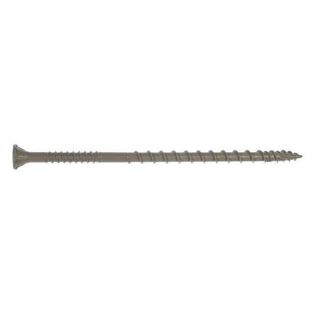 Simpson Strong-Tie DSVT4R50 Deck-Drive (#10 x 4") T25 DSV Quik Guard Wood Screw, Flat Head, Tan (50 Pack)