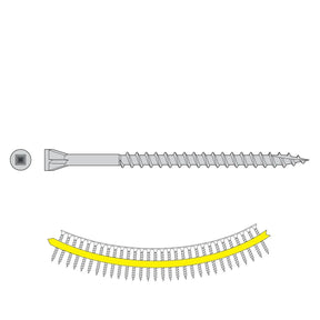 Simpson Strong-Tie DTHQ212S (#8 x 2-1/2") Quik Guard Trim-Head Collated Screw  - Type-17 Point  (1500 Pack)