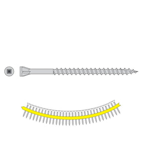 Simpson Strong-Tie DTHQ3S (#8 x 3") Quik Guard Trim-Head Collated Screw  - Type-17 Point (1000 Pack)