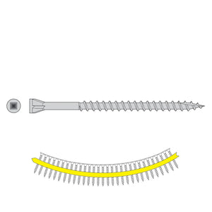 Simpson Strong-Tie DTHQ3S (#8 x 3") Quik Guard Trim-Head Collated Screw  - Type-17 Point (1000 Pack)