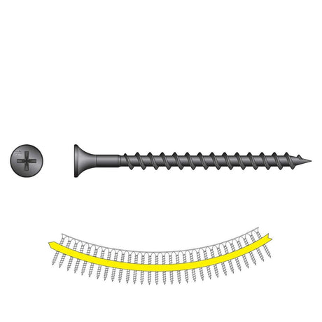 Simpson DWC2PS Quik Drive Collated Drywall Screw (#6 x 2 in.) Gray Phosphate Coarse Thread (2000 Pack)