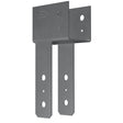 Simpson Strong-Tie ECC44ROT End Column Cap 90 Degree Rotated Straps Gray Paint for 4x Beam and 4x Post