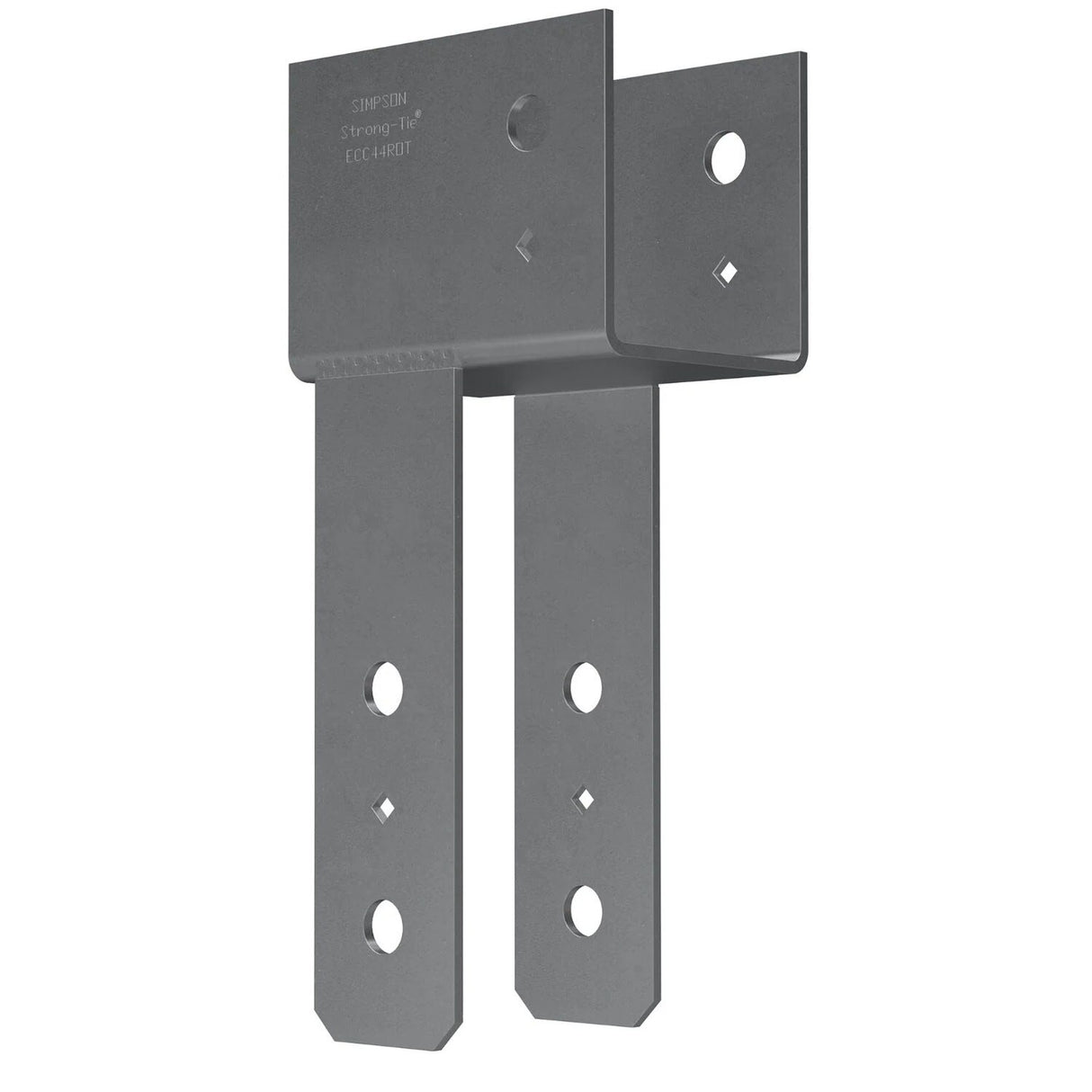 Simpson Strong-Tie ECC44ROT End Column Cap 90 Degree Rotated Straps Gray Paint for 4x Beam and 4x Post