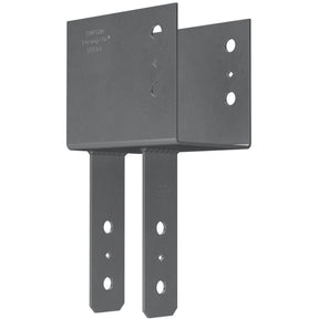 Simpson Strong-Tie ECC64 (6x Beam, 4x Post) End Column Cap - Heavy-Duty Steel, Gray Paint