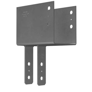 Simpson Strong-Tie ECC78 End Column Cap for 7x Beam to 8x Post - Heavy-Duty Steel, Gray Paint