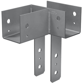 Simpson Strong-Tie ECCLL444 L-Shape End Column Cap for 4x Beams and 4x Post, Skewed Left - Heavy-Duty Wood Connector